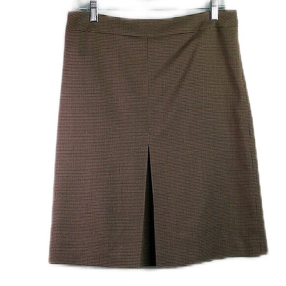 Ann Taylor Factory - Wool Blend Micro Check Skirt - 10P - Picture 1 of 5
